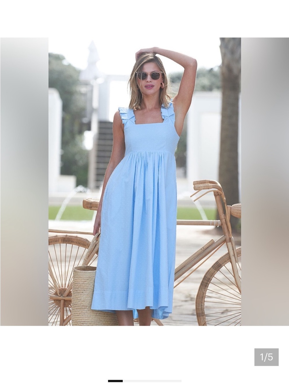 Lake Lolly Dress in Morning Blue